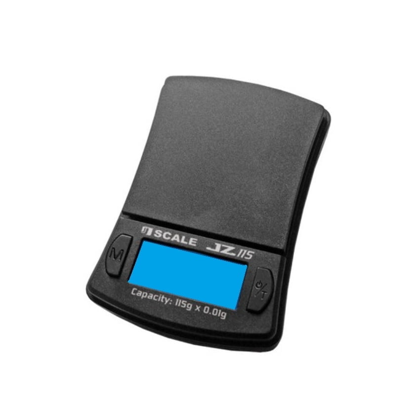 En jernkonstruktion med en blank, sølvfarvet overflade pryder midten af kompositionen. Den har en rund, strømlinet form med en let buet kant. Flere runde knapper i sort med hvid tekst er placeret på den ene side, mens en tydelig skala i sort og hvid strækker sig langs den nederste del. Mønstret giver en industrielt præget æstetik.