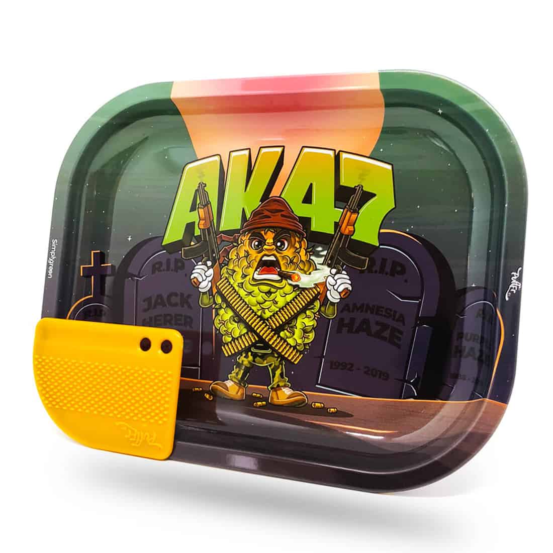 Mixerbakken præsenterer en firkantet form med afrundede hjørner, fremstillet af en mat sort plast. Den har en indlagt, sølvfarvet grinder i midten, som har fine, skarpe tænder. Overfladen er glat med en let tekstur. Der er en diskret, hvid logo på den ene side samt små, klare knapper langs kanten.