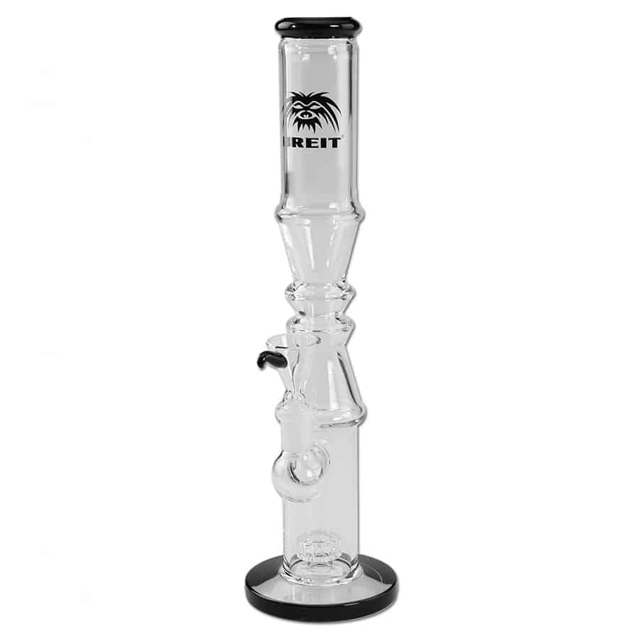 Drum percolator i sort farve, 25 cm i diameter, med en rund, glat form. Overfladen har en mat finish, der skaber en blød tekstur. Øvre del er forsynet med en kort, buet tud, mens bunden er flad og stabil. Percolatorens greb er ergonomisk formet og placeret på siden. Der er ingen synlige knapper eller indgraveringer.