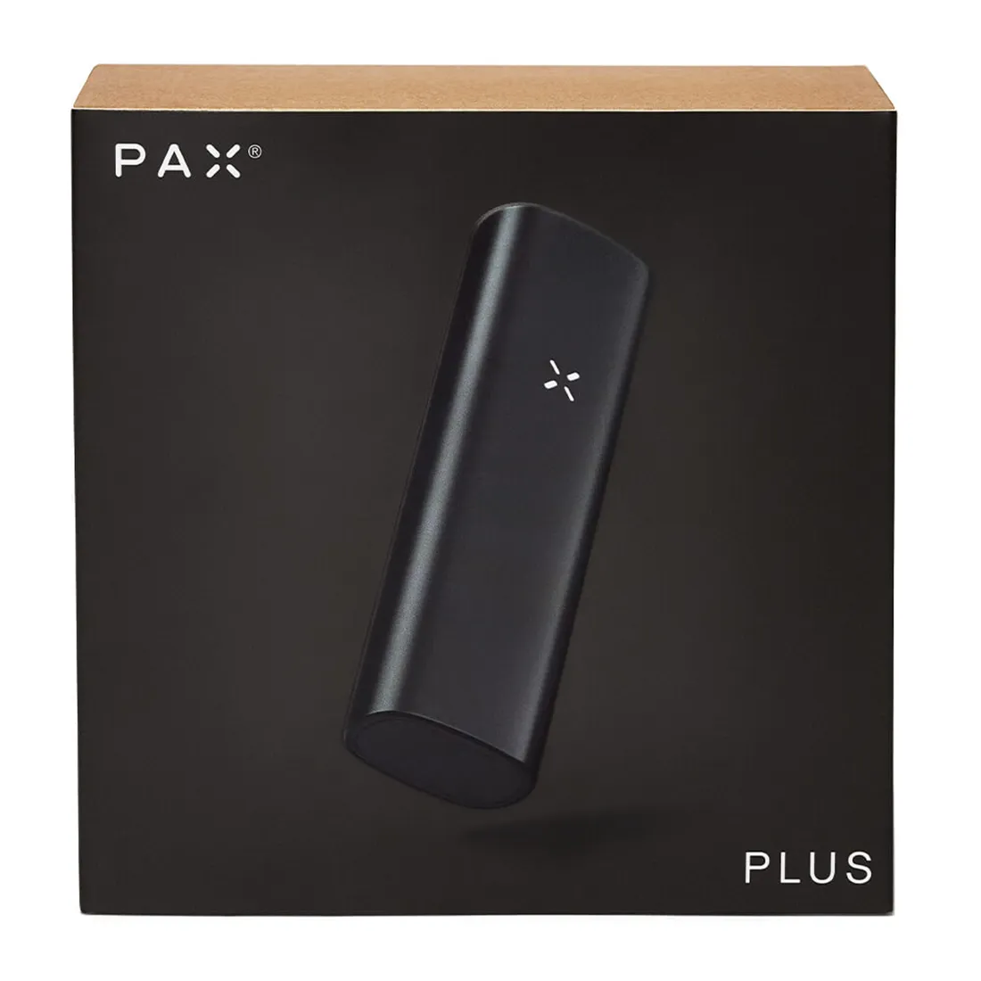 Pax Plus Onyx vaporizer præsenterer en slank, sort krop i et mat finish, der giver et moderne udseende. Den har afrundede kanter og en minimalistisk designet overflade. Øverst findes en gennemsigtig mundstykke, mens fronten har en diskret knap og en LED-indikator. Overfladen er glat med en let struktureret effekt, der sikrer et godt greb.