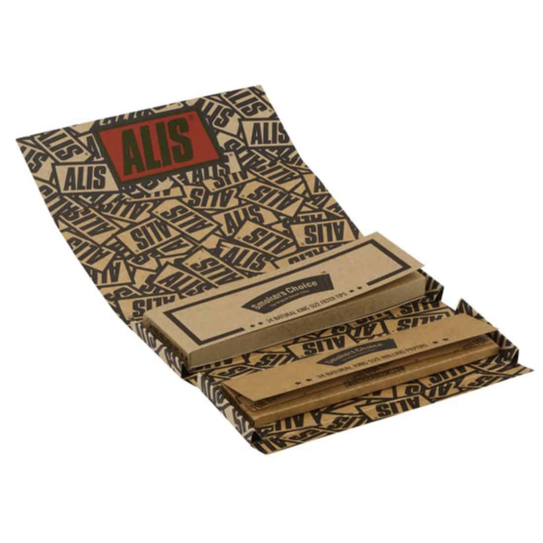 En pakke cigaretter i hvid og sort farve med en mat overflade. Fronten prydes af en logo med gul og rød skrift, mens bagsiden har en advarselstekst i sort. Pakken har en let afrundet form og åbnes fra toppen. Det indvendige papir er hvidt og glat, mens pakkeformen er rektangulær.