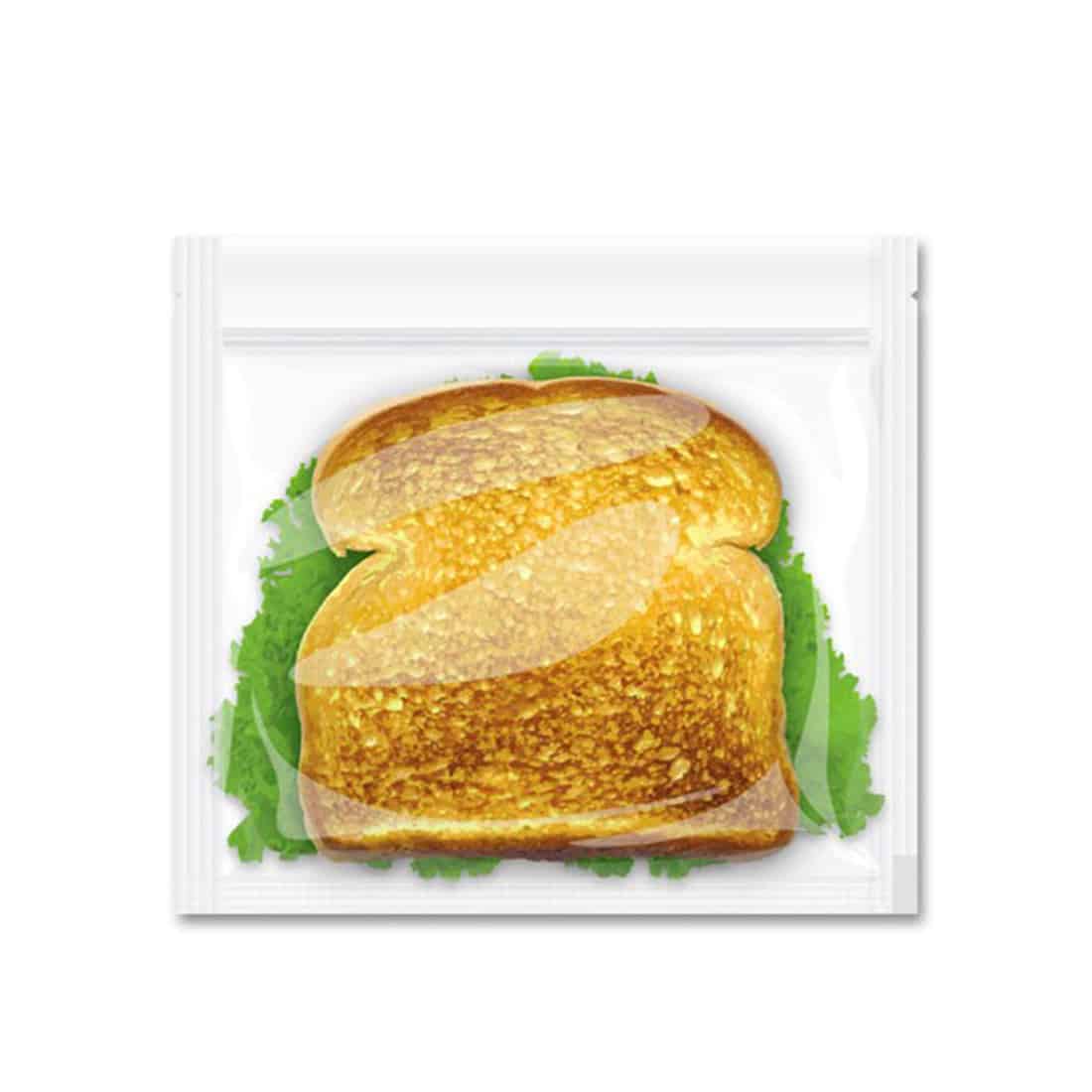 Tre kraftige zipposer i en dyb, brun farve pryder denne samling. Poserne har en glat overflade med en mat tekstur, der giver et rustikt udtryk. Hver pose er forsynet med en tydelig, sort lynlås øverst, som sikrer tæt lukning. På forsiden er der et simpelt, hvidt tekstfelt til mærkning. Poserne er placeret ved siden af hinanden, hvilket fremhæver deres ensartede design.