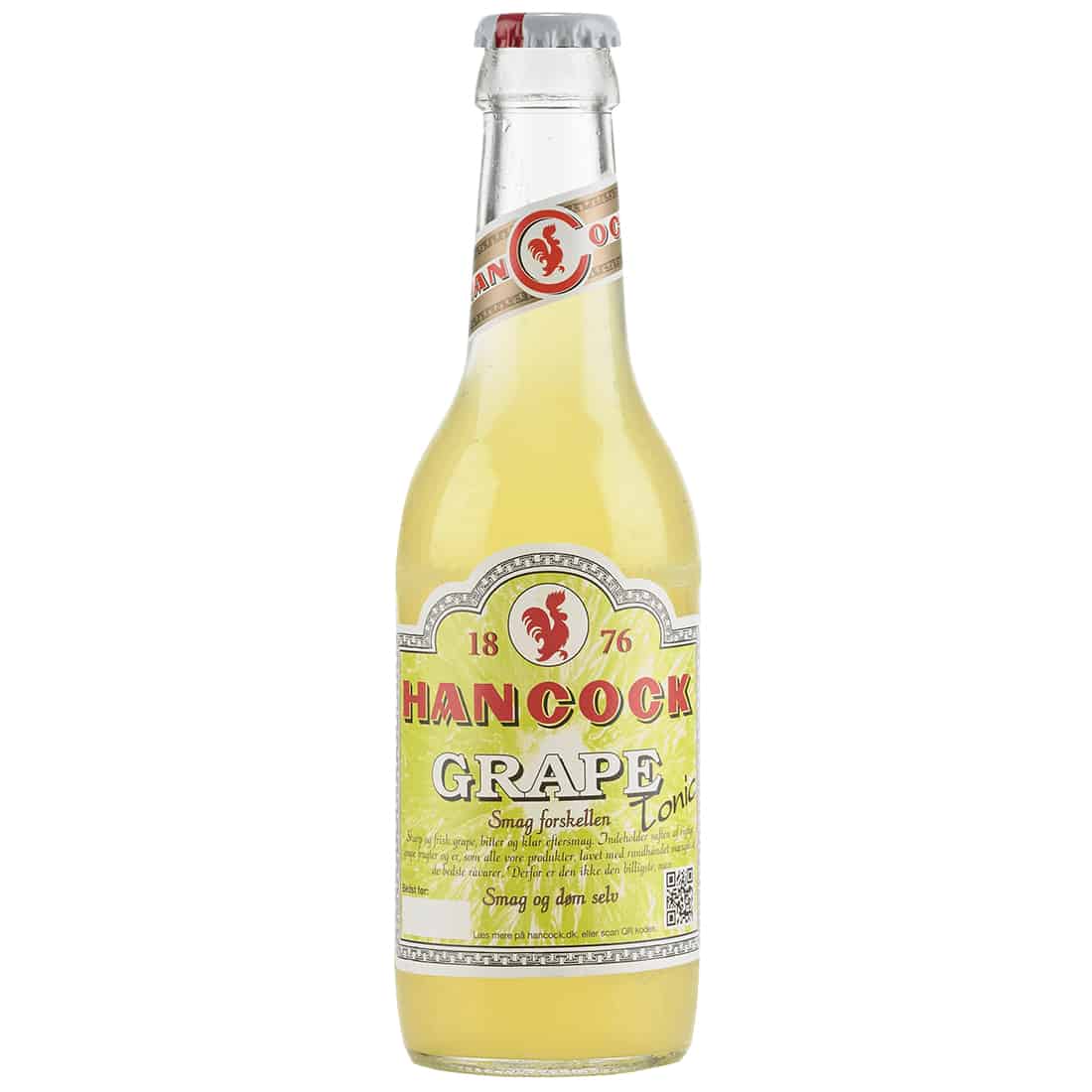 En mørk, elegant flaske med en slank, cylindrisk form præsenterer sig med en dyb, grøn farve. Et minimalistisk etiketdesign pryder flaskens krop, hvor hvid tekst står i kontrast til det mørke baggrund. Kapslen er skinnende sølvfarvet, og flaskens overflade reflekterer lyset blødt. Under flasken ses en flad, hvid overflade, der fremhæver flaskens stilfulde udseende.