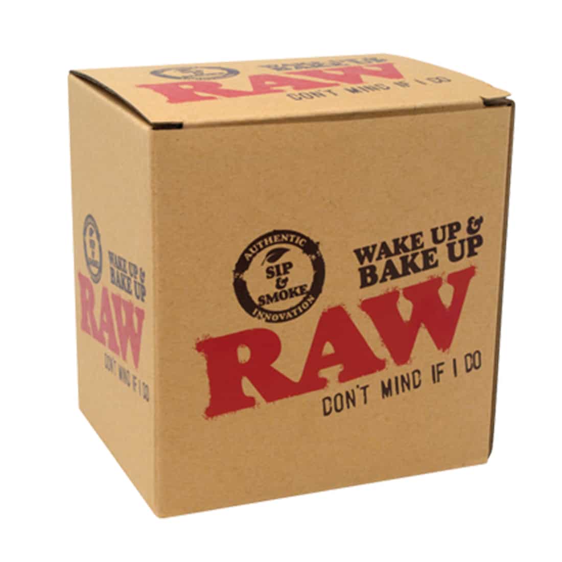 En keramisk krus præsenterer sig i en glat, hvid overflade med en mat finish. Kruset har en buet form med en bred åbning og et komfortabelt håndtag. På siden er der farverigt, grafisk tekst med en legende typografi, der står i kontrast til den neutrale baggrund. Bunden er let afrundet, hvilket tilføjer stabilitet.