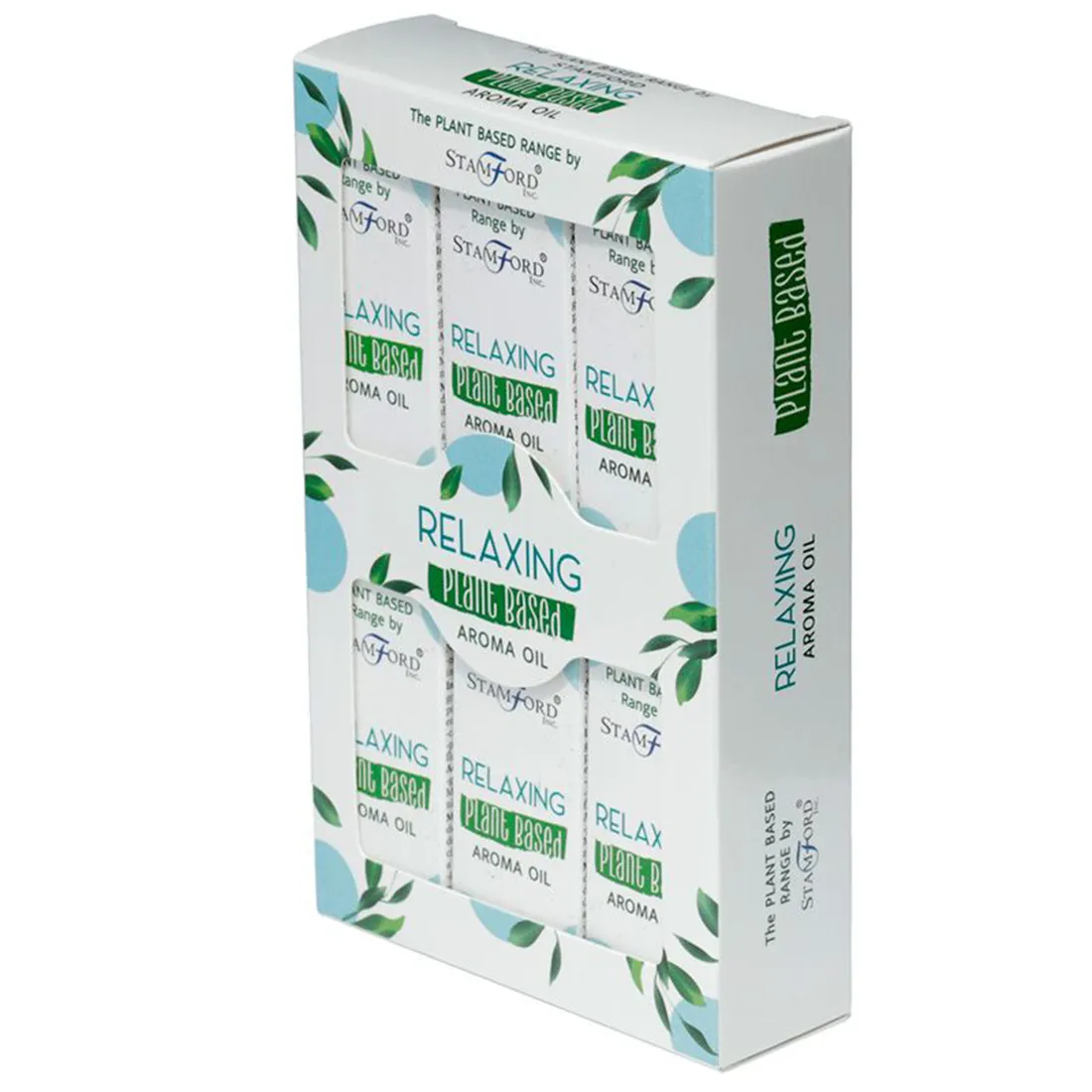 En klar flaske med en cylindrisk form rummer en gennemsigtig væske, der har en let gylden nuance. Flaskens etiket er hvid med grønne og sorte tekstfelter, der angiver produktinformation. Låget er sort og skruebart, hvilket sikrer tætning. Et lille bladlogo pryder etiketten, hvilket tilføjer et naturligt element til designet.