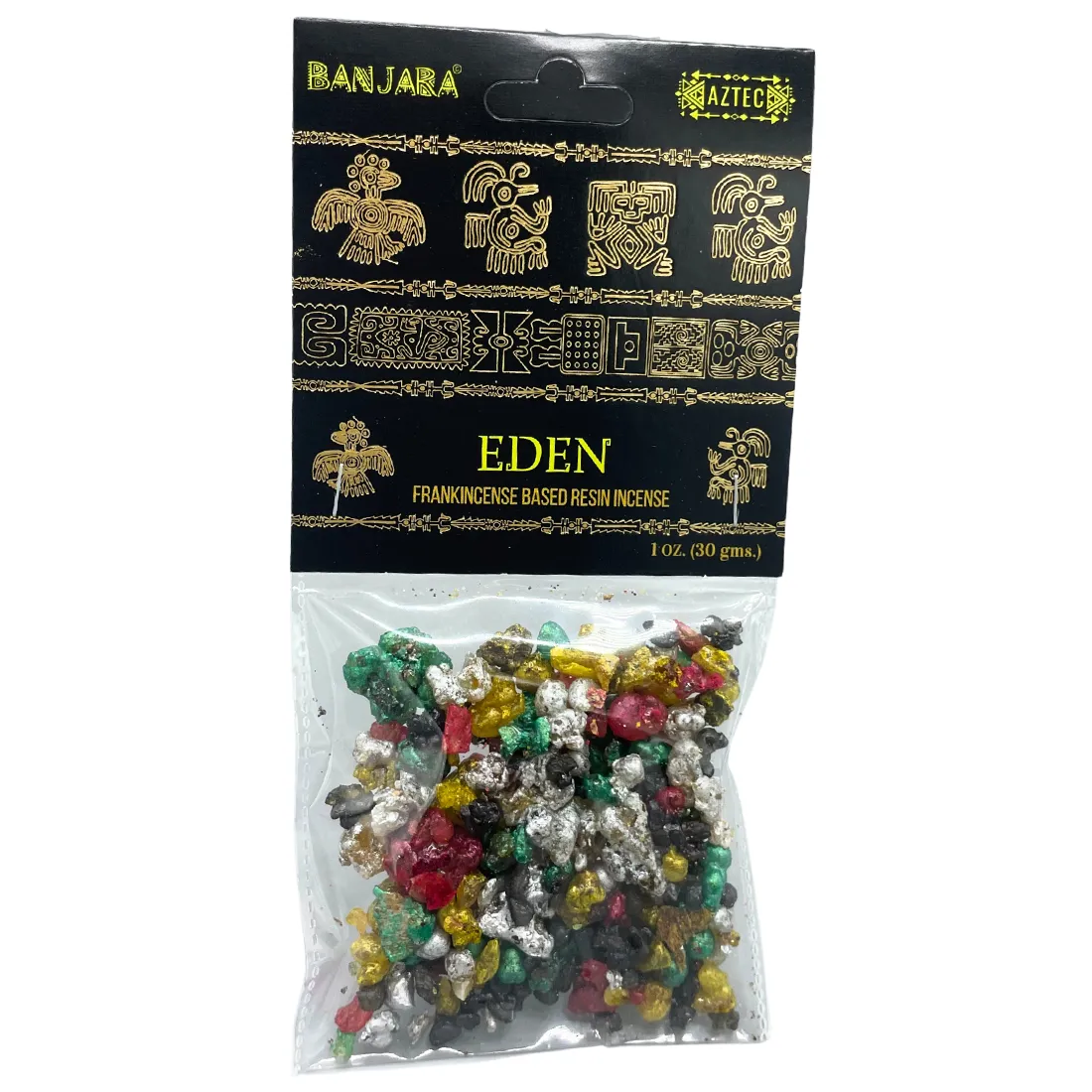 Banjara-træharpiks præsenterer en dyb, varm brun farve med subtile gyldne undertoner. Overfladen er glat og skinnende, hvilket skaber en let refleksion af lys. Harpiksen har en organisk form med bløde, bølgende konturer, der fremhæver dens naturlige oprindelse. Teksturen er tæt og kompakt, og kan have lette urenheder, der tilføjer karakter.