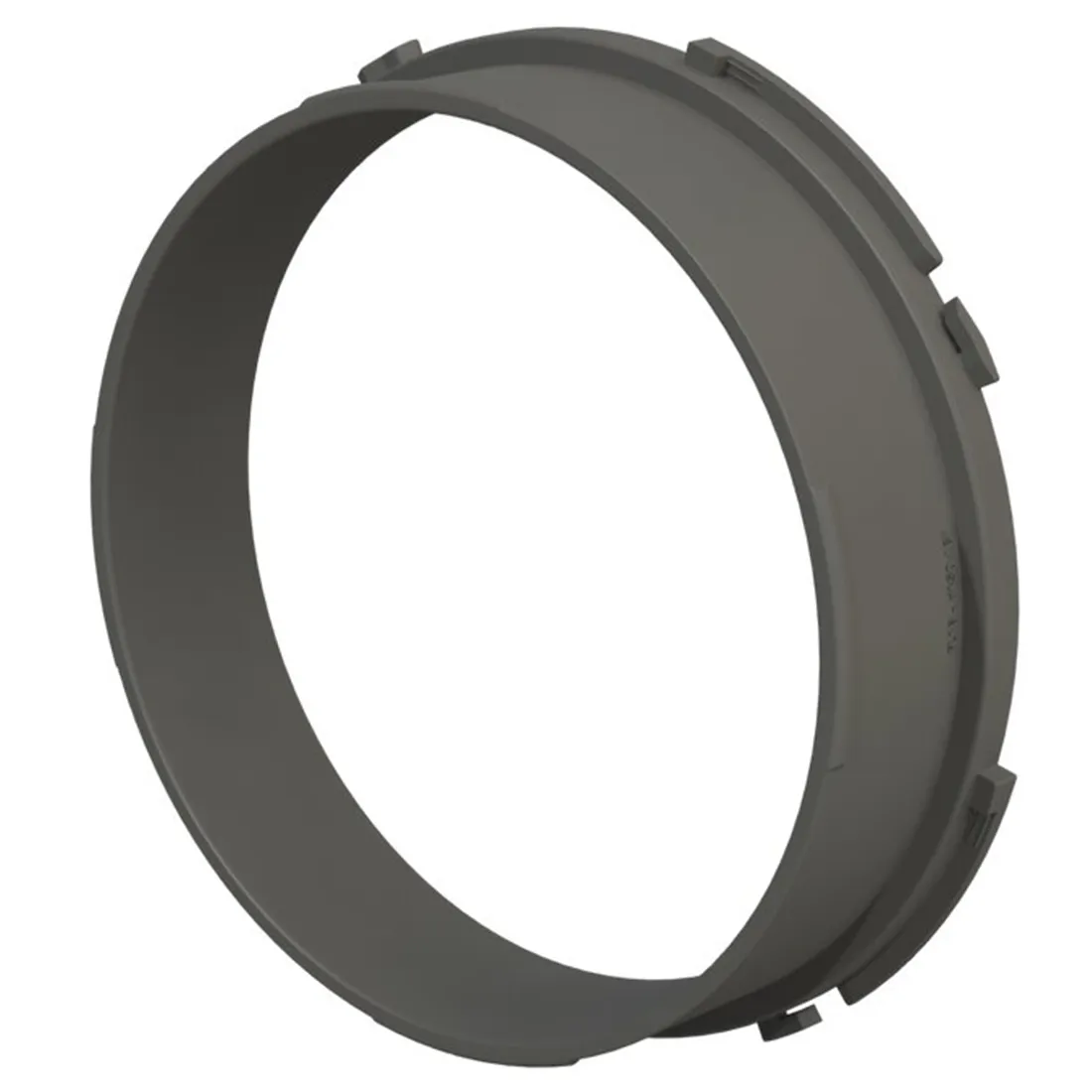 Adapterkit i sort plast med en mat overflade. Den har en rektangulær form med afrundede hjørner og er udstyret med flere tilslutningspunkter. Hvert punkt er tydeligt markeret med symboler, der angiver funktioner. Underlaget er fladt, og der er synlige skruer, der fastgør komponenterne. Kit'et fremstår robust og funktionelt.