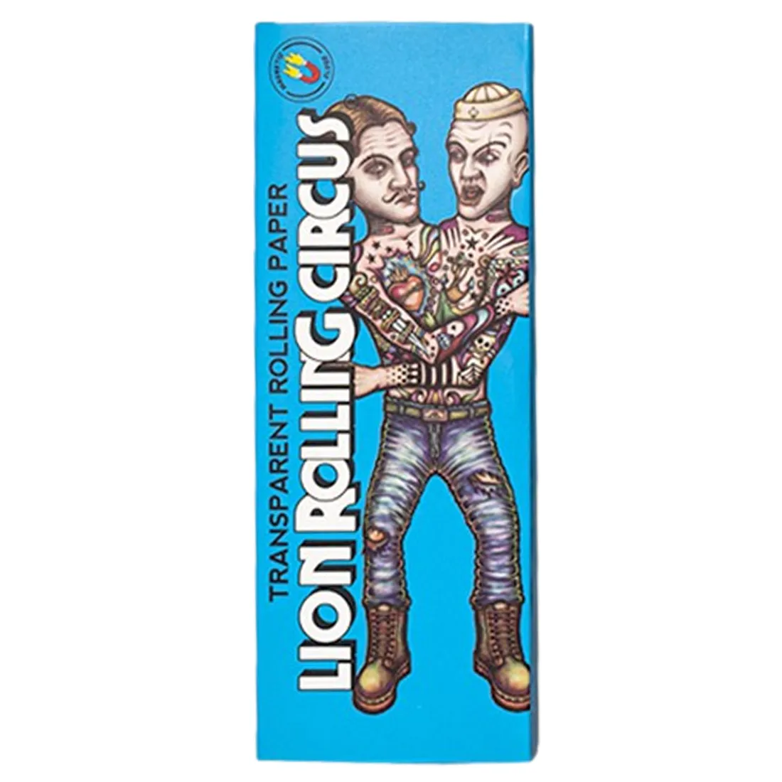 En gennemsigtig, farverig plastikfigur i form af et cirkusdyr med en glat overflade. Figuren er prydet med en række mønstre i nuancer af blå, grøn og lilla, der skaber en livlig effekt. Den har en rund krop, korte ben og en sød, venlig ansigtstræk. Det gennemsigtige materiale giver et let og legende indtryk.