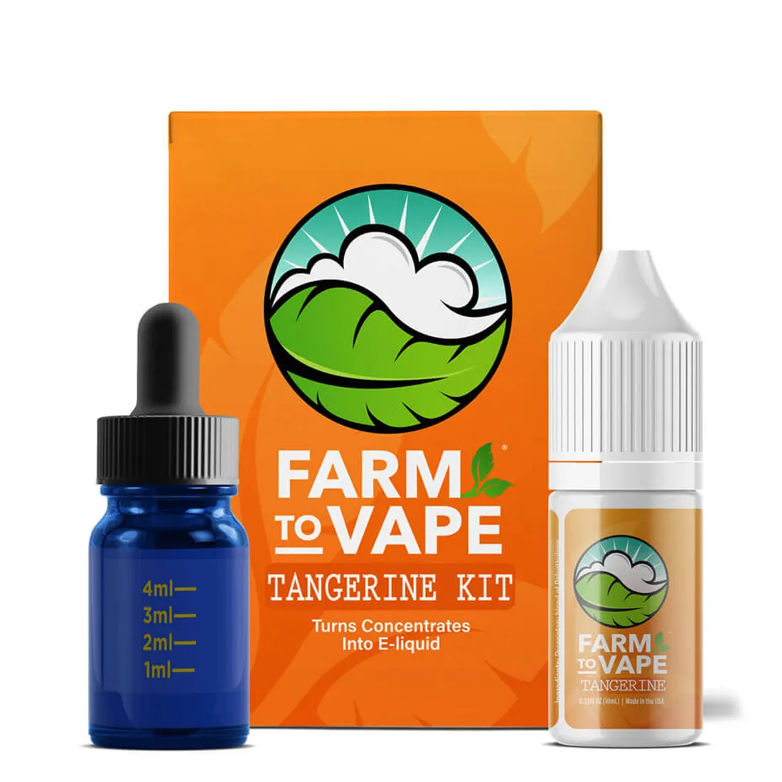 Et orange flaskelignende objekt med en mat overflade pryder sig med en sort hætte, der har en spids form. Flasken indeholder en klar væske, som let kan ses gennem den gennemsigtige plast. Etiketens design inkluderer grafiske elementer og tekst i sort og hvid, der fremhæver produktets navn og indhold. Flasken står på en neutral overflade.