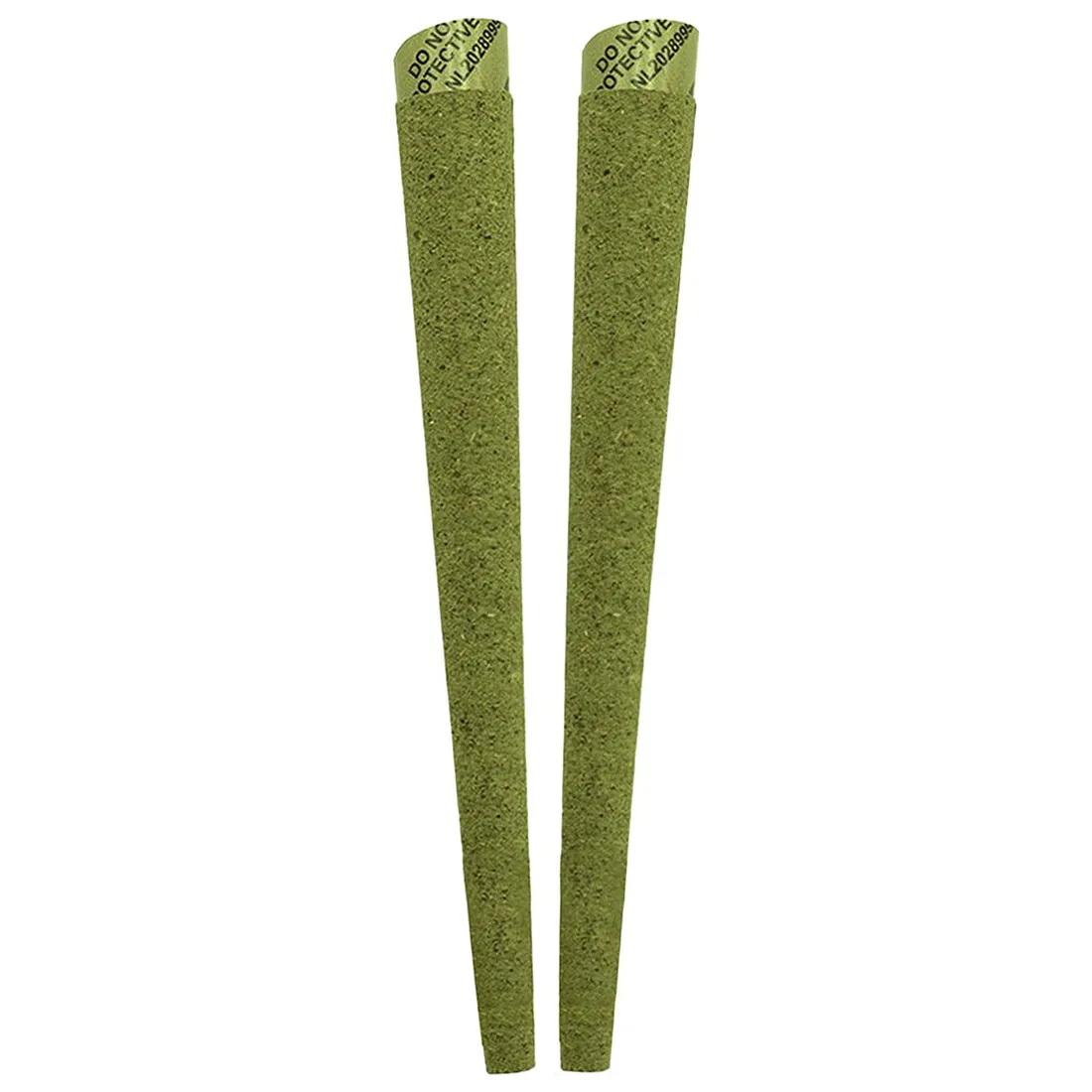 Rullepapirene fremstår i en lang, rektangulær form med en let transparent tekstur. Farven er en naturlig brun nuance med små, uregelmæssige fibre synlige i overfladen. Papiret ligger fladt, og kanterne er glatte. Der er ingen synlige tryk, og materialet ser ud til at have en blød, men robust kvalitet, der indikerer en organisk fremstilling.