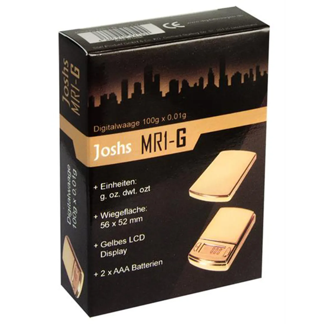 En klar glasbeholder med en gylden, glitrende dip, der fylder næsten hele beholderen. Dækslet er fladt og har en elegant, guldfarvet finish. Labelen på beholderen er hvid med sort tekst, der angiver produktnavnet og indhold. Overfladen af dippen har en glat, skinnende tekstur, der reflekterer lys. Beholderens form er cylindrisk.