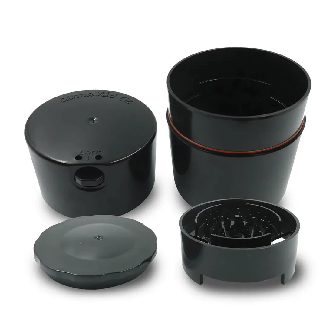 En gennemsigtig beholder med en cylindrisk form og en kapacitet på 290 ml præsenterer sig med en glat overflade. Låget har en skruefunktion og en silikonepakning, der sikrer tæthed. Beholderens farve er klar, hvilket giver mulighed for at se indholdet. Den har en simpel, funktionel æstetik uden yderligere dekorationer.