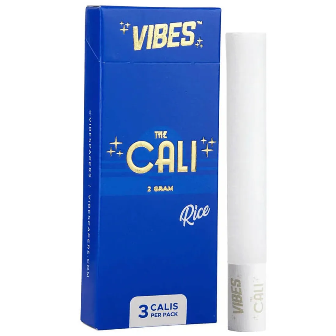 Tre koniske væskerør fremstillet af rispapir præsenteres i en hvid emballage. Det transparente materiale giver indblik til den let krøllede struktur af papirerne, der har en blød, mat overflade. Emballagen bærer en farverig grafik med forskellige nuancer af grøn, orange og blå, samt tekst i sort, der angiver produktets navn og mængde.