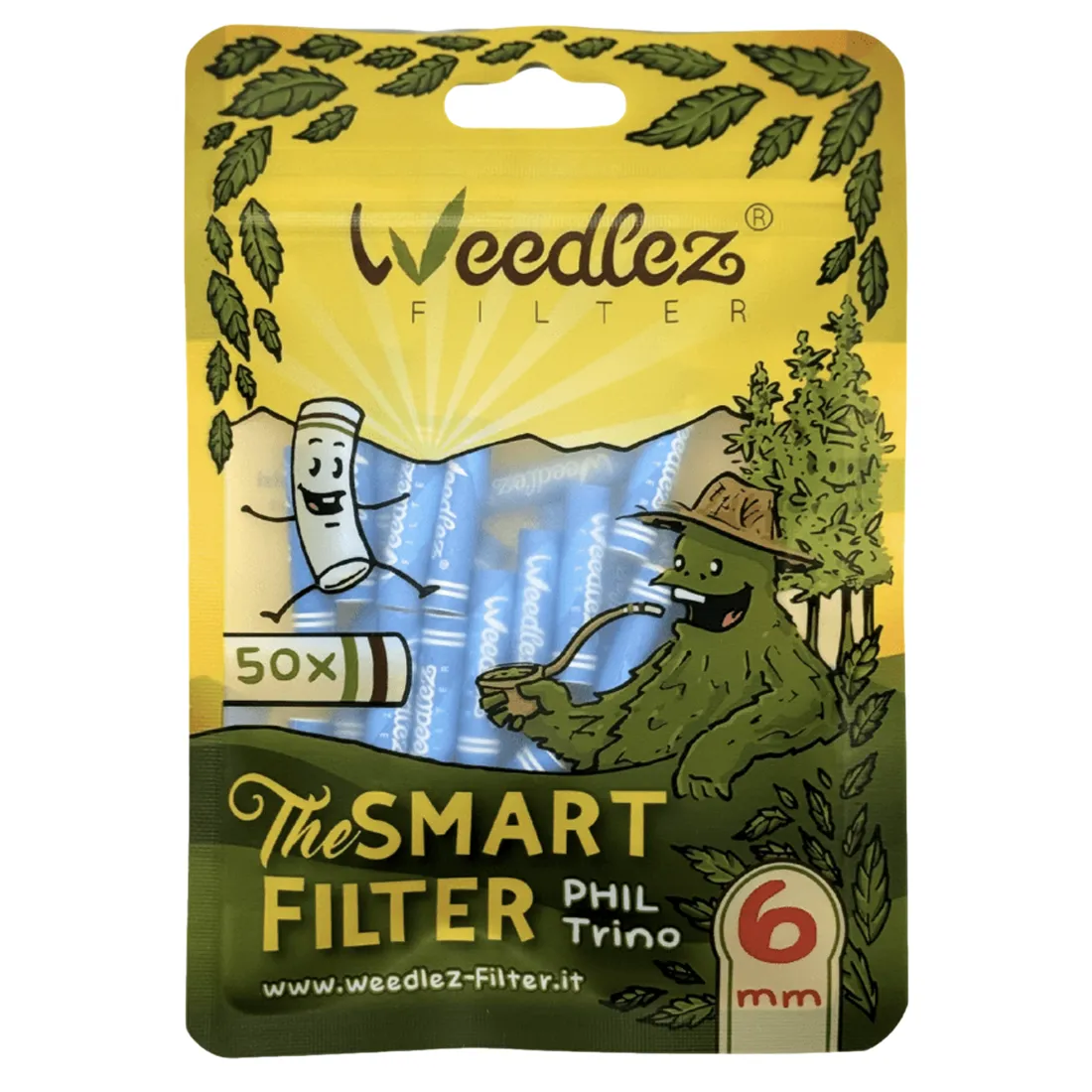 En pakke indeholdende 50 små, runde, blå plastikperler. Hver perle har en diameter på 6 mm og en glat, skinnende overflade, der reflekterer lys. Perlerne er ensartede i farve og form og er pakket i en gennemsigtig plastikpose, som viser indholdet tydeligt. Posens lukning er en simpel, gennemsigtig forseglingsmetode.