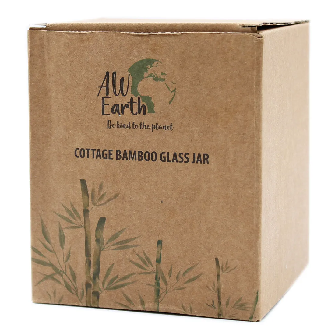 AW Earth - Bamboo Glass Jar 500 ml - Billede 2