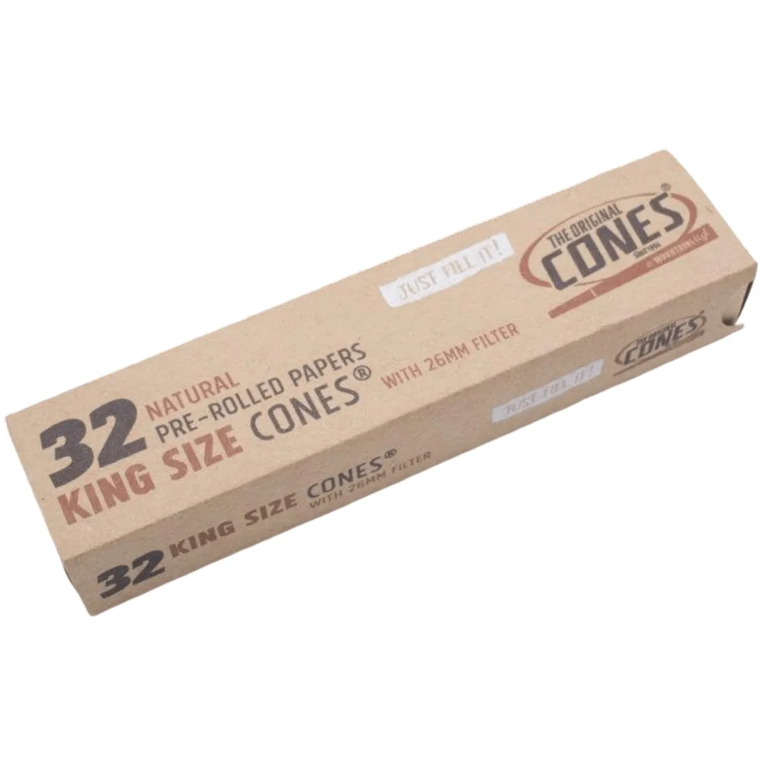 Cones Original - Natural Basic King Size 32 stk