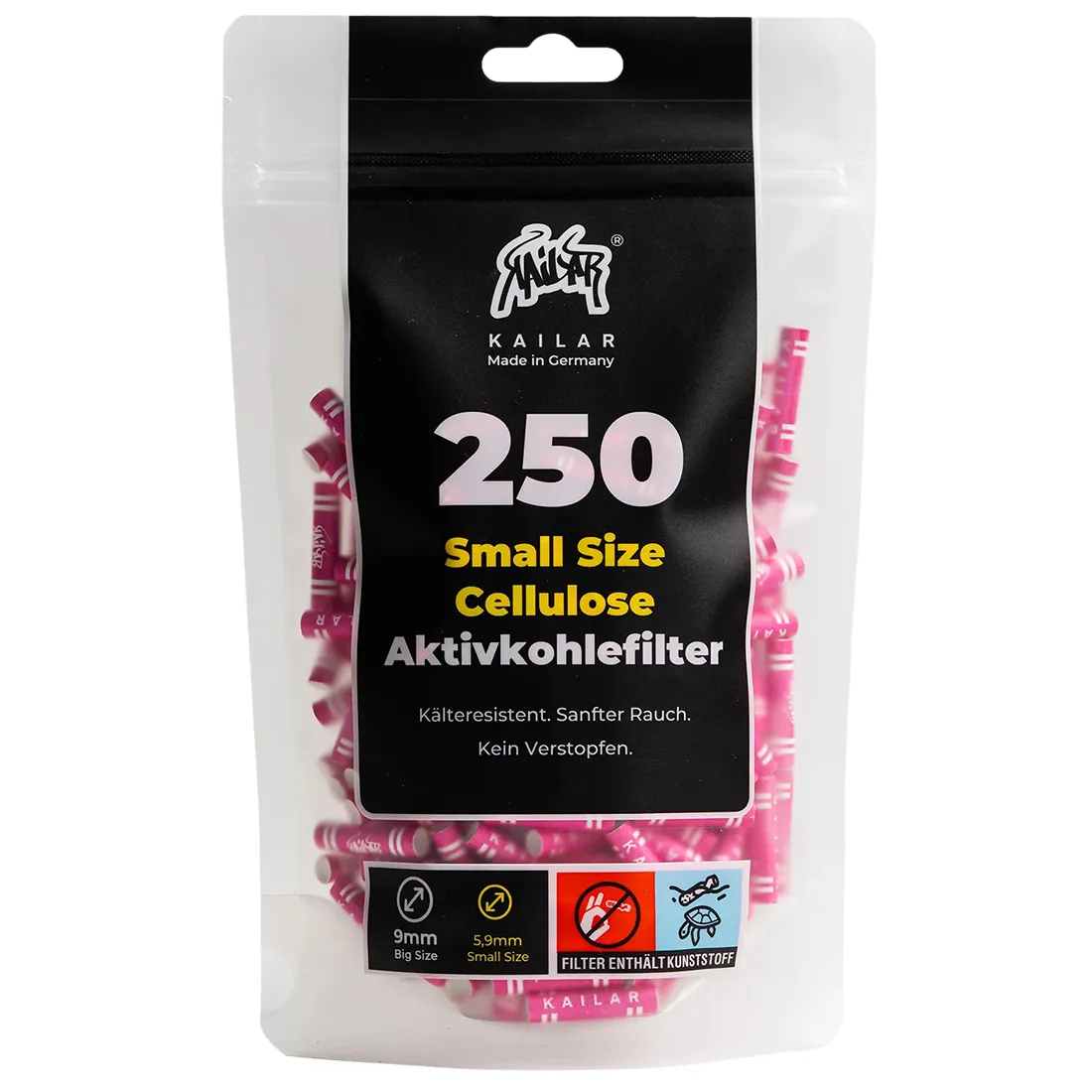 Kailar - Pink Aktiv Filter (5,9 mm) 250 stk