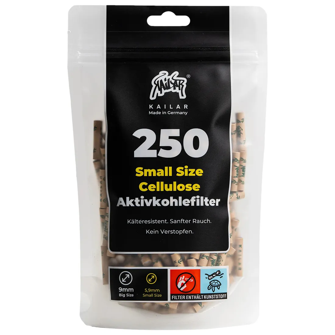Kailar - Ubleget Aktiv Filter (5,9 mm) 250 stk