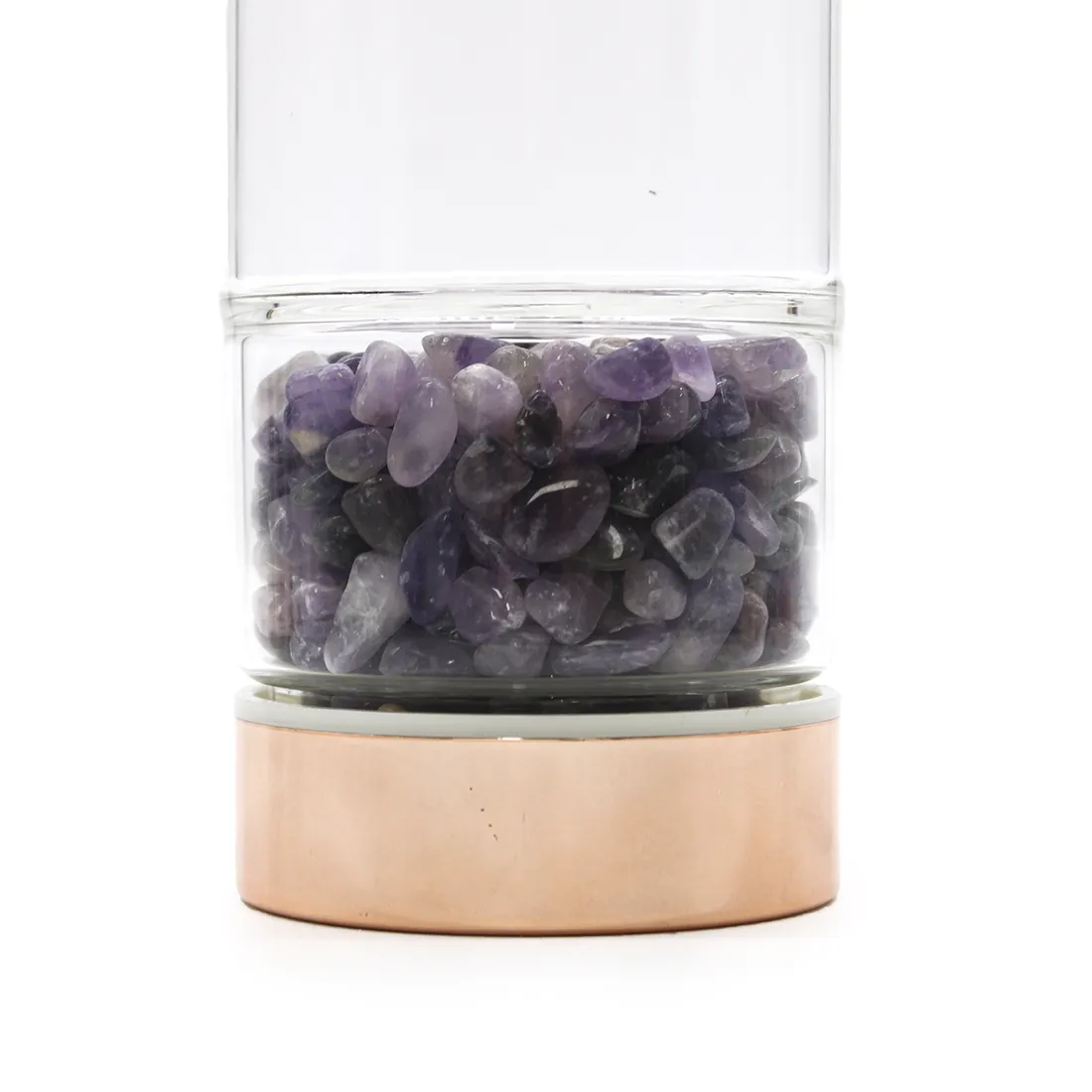 Crystal Glass - Tea Infuser Bottle Amethyst - Billede 2