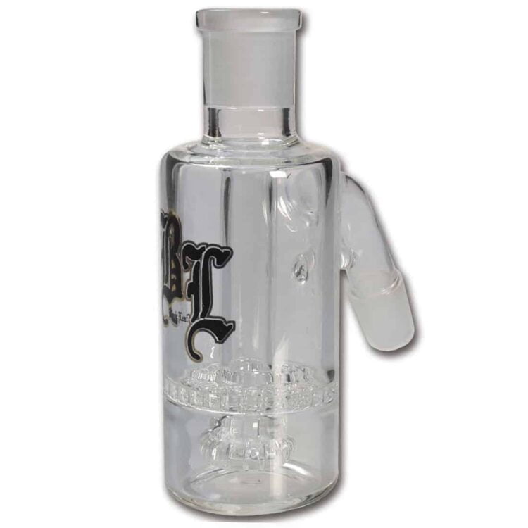 En sort honningkombinationsprækøler med en sektioneret overflade, der fremviser en hexagonal struktur. Materialet er glat og har en ensartet, mat finish. Elementet har en kompakt form med afrundede kanter og er placeret på en lysegrå baggrund. Der er ingen synlige knapper eller symboler, hvilket giver et minimalistisk udtryk.