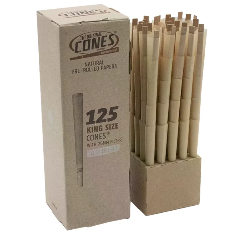 CONES - Natural King Size 125 stk