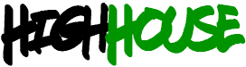 HighHouse.dk Logo i Sort og Grøn