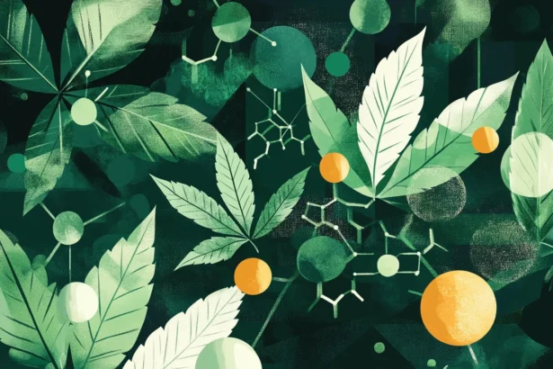 Et sæt af tre farvede flasker i forskellige størrelser står på en hvid flade. Flaskerne har klare, glatte overflader og skruelåg i metal. Den første flaske er grøn, den anden er gul, og den tredje er mørkeblå. Hver flaske har et etiket med sort tekst, der informerer om indholdet. Baggrunden er neutral og enkel.