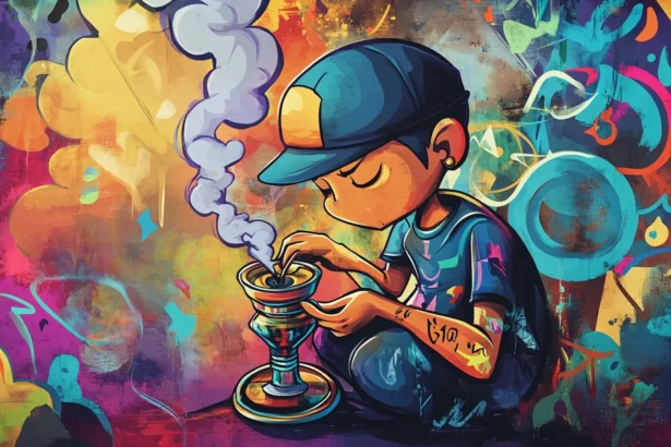 Et vandpibehoved i keramik præsenterer sig med en glat, blank overflade i en dyb sort farve. Hovedet har en bred, skålformet top, der taper ned mod en smal hals. Der er en perforeret plade i bunden med flere små huller, der muliggør luftgennemstrømning. Den generelle form er elegant og strømlinet, hvilket giver en stilfuld fremtoning.