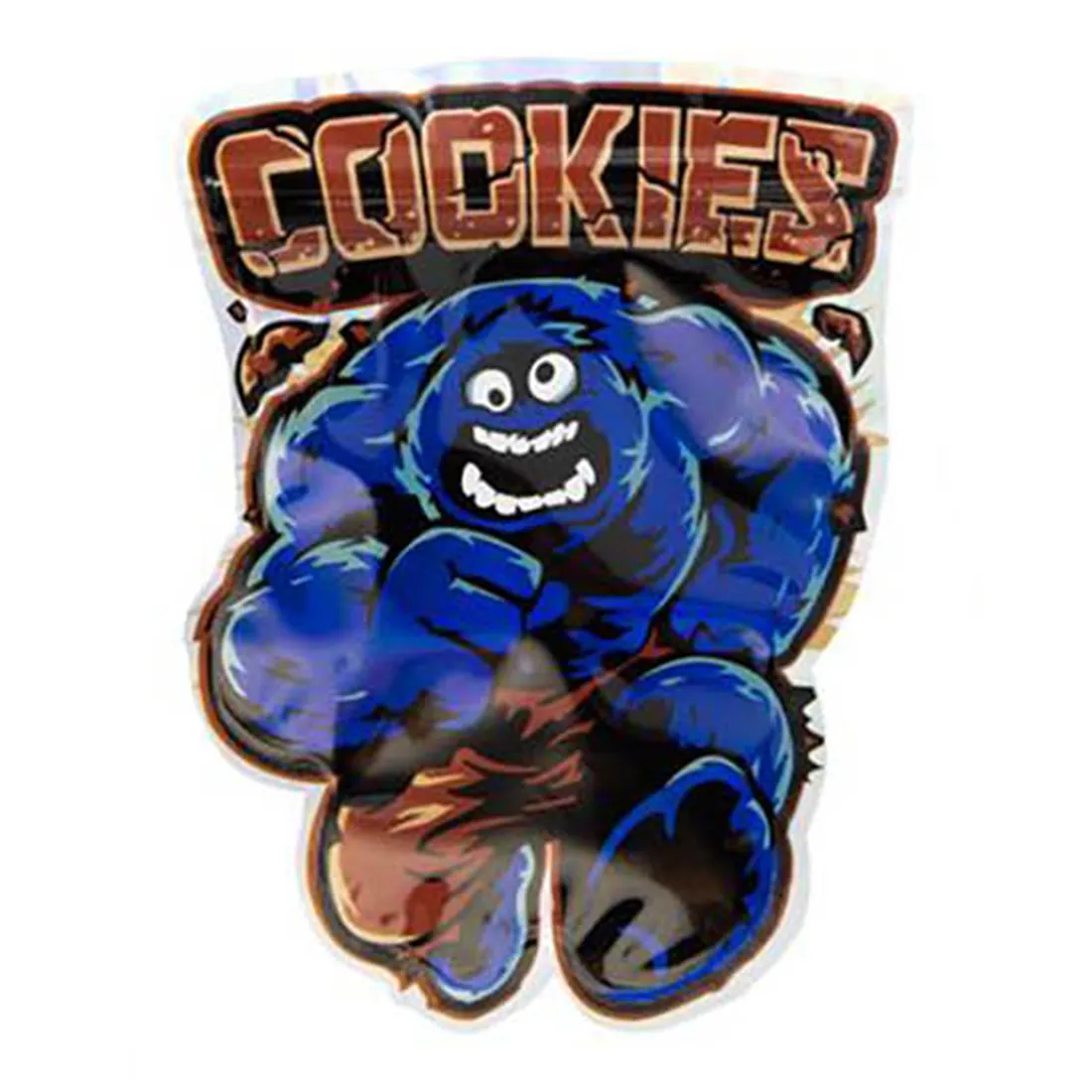 En gennemsigtig mylarpose præsenterer sig med en glat, reflekterende overflade. Posen har en tætsiddende lukning øverst, der giver et strømlinet udseende. Farven er en klar, sølvgrå nuancer, og overfladen viser let bølger og folder, hvilket skaber en dynamisk tekstur. Der er ingen synlig tekst eller grafik, hvilket holder fokus på posens enkle design.