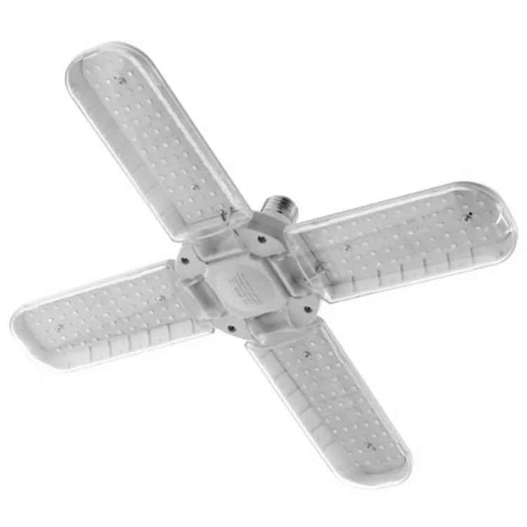 En LED-pære med en effekt på 48 watt præsenterer sig med en glat, gennemsigtig plastkappe, der har en let opaliseret overflade. Den runde form er klassisk, og pæren har en E27 sokkel, der er metalgrå. Inden i ses en række lysdioder, der er arrangeret cirkulært, hvilket skaber et ensartet lysudbytte. Farven er varm hvid, hvilket giver en behagelig belysning.