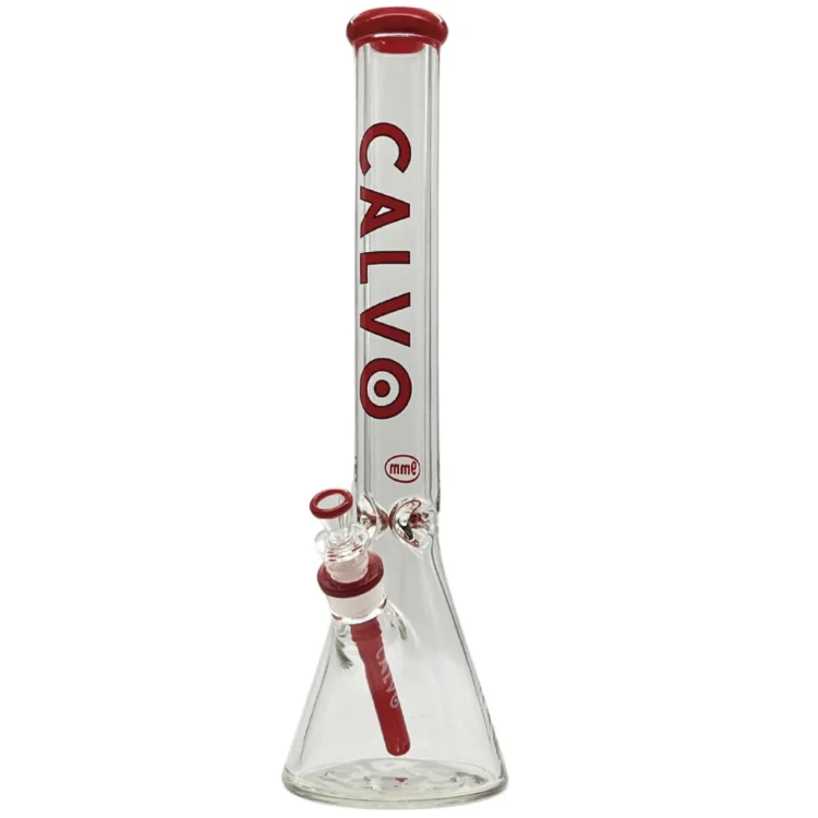 Calvo - Premium Beaker Bong Red 45 cm