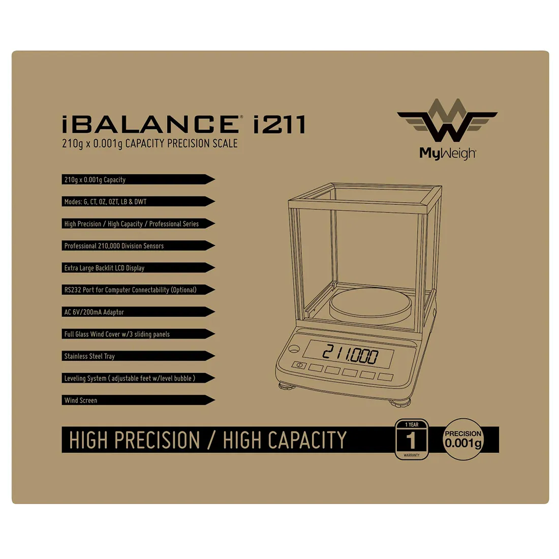 My Weigh - iBALANCE i211 0,001-210g - Billede 4