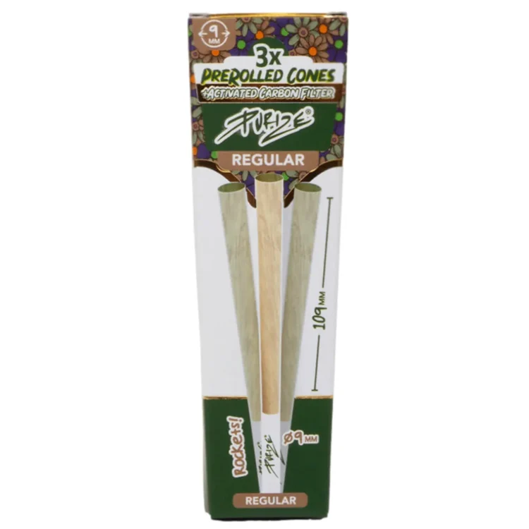 PURIZE® - Unbleached Regular Activated Carbon Cones 3 stk