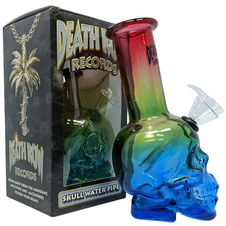 Death Row Records - Skull Bubbler Spectrum Bong 15 cm