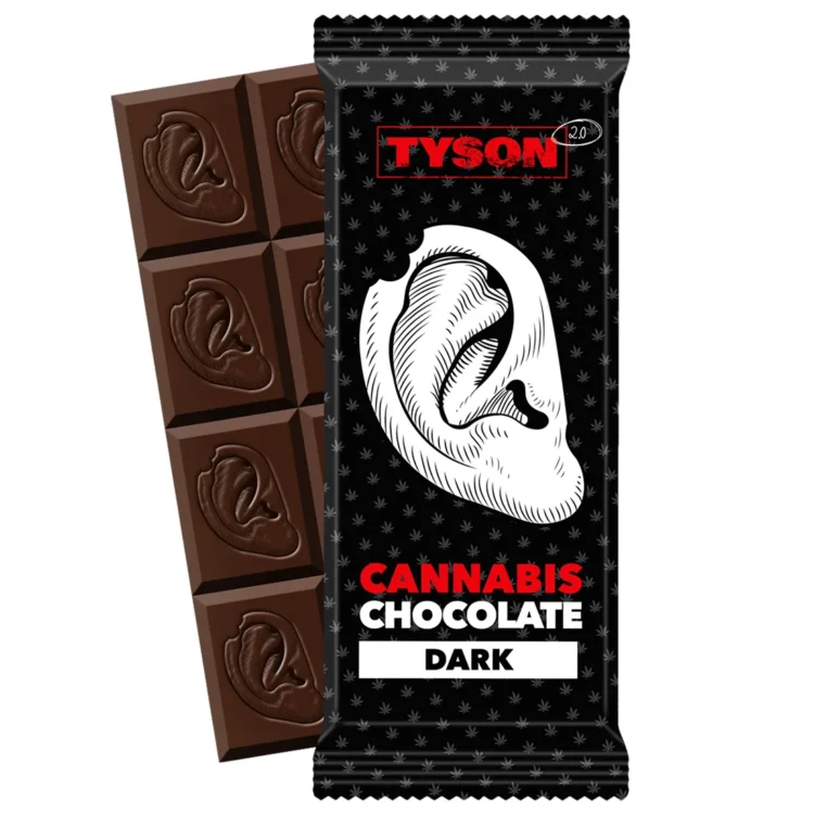 Tyson 2.0 - Cannabis Mørk Chokolade 100g