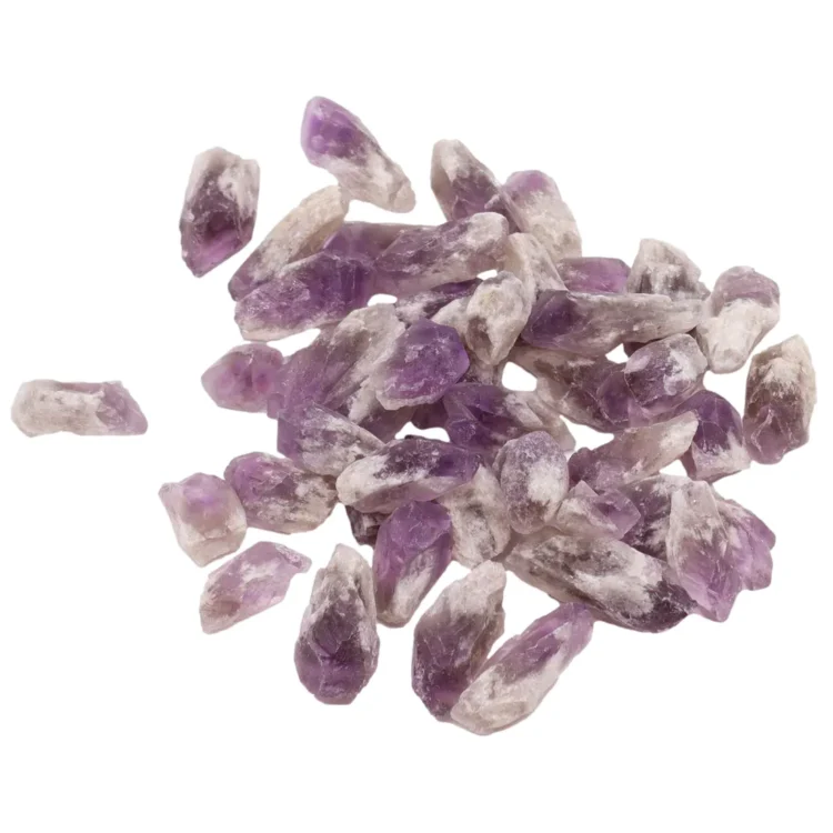 Ametyst Spidser Rå Krystaller 100g