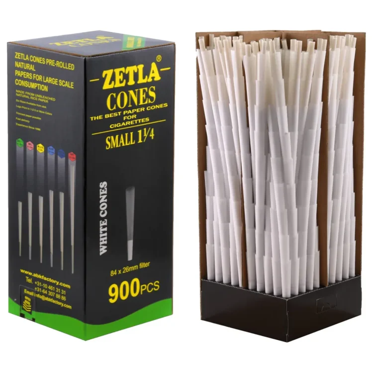 Zetla - Hvide Small 1 1/4 Cones 900 stk