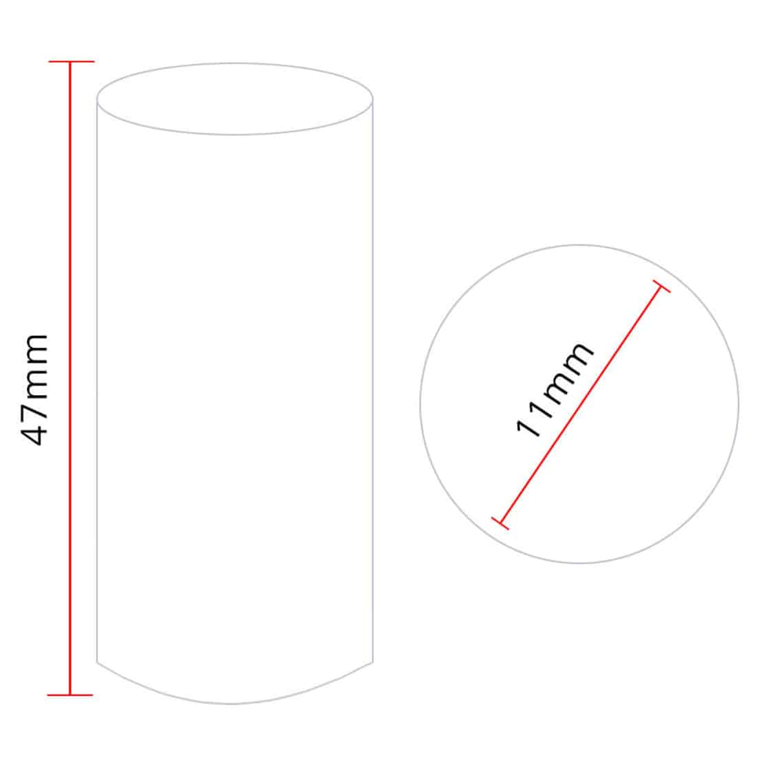 Et klart, tykt glasfiltertip med en glat overflade prydet med små, diamantlignende indlæg, der reflekterer lyset. Filtertippen har en cylindrisk form med en let buet ende, der skaber en elegant silhuet. Farven er transparent, hvilket giver en visuel dybde, og de glitrende elementer tilføjer en subtil glans, der fanger opmærksomheden.