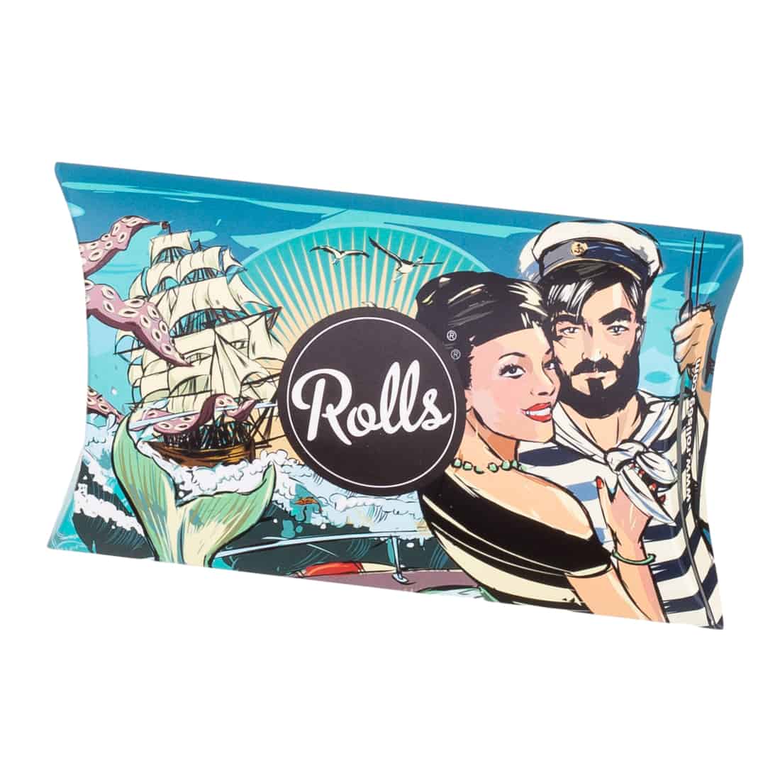 En pakke med 50 stykker filtre præsenteres, hver med en diameter på 7 mm. Filtrene har en glat overflade og er i en lys, gennemsigtig farve. Pakken er indkapslet i en enkel, rektangulær emballage, der viser produktets specifikationer og anvendelse. Teksten på emballagen er sort på hvid baggrund, hvilket skaber en kontrast.