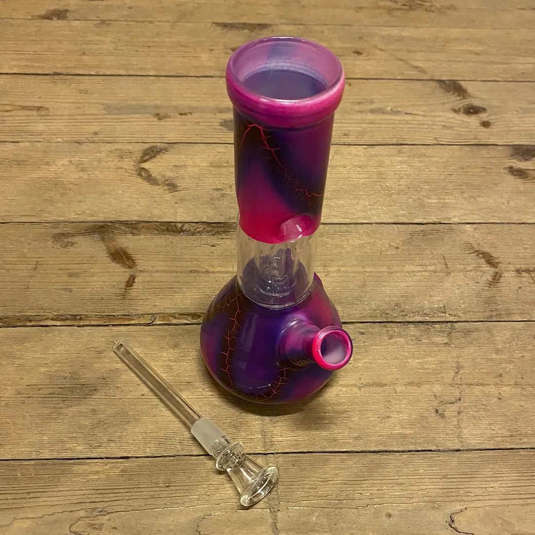 Scott - Dome Percolator Ice Bong Pink 22 cm (Udgået) - Billede 2