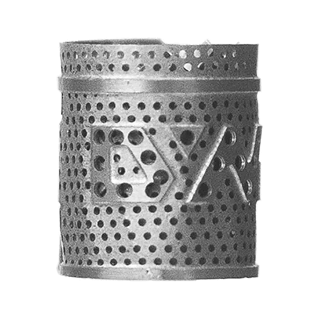 Dynavap VapCap DynaCoil præsenterer sig i en slank, cylindrisk form med en glat metaloverflade, der reflekterer lys. Det har en fin, perforeret krop med små åbninger, der muliggør luftstrøm. Den øverste del er afsluttet med en let buet kant, og der er en tydelig synlig åbning, som indikerer indgang til indholdet. Farven er en ensartet sølvtonet finish.