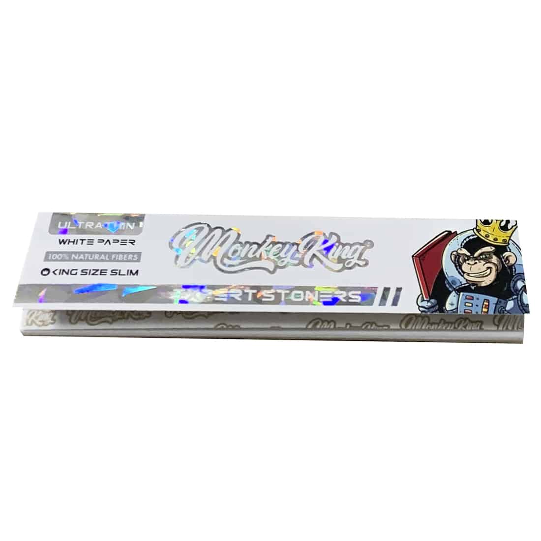 Monkey King rolling papers med tegneserie abe og krone for erfarne rygere.