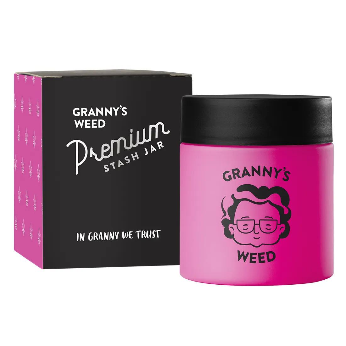 En urtekrukke i en blød pink farve præsenterer sig med en glat overflade og rund form. Krukkens låg er fladt og har en lille knap i midten, der skaber kontrast. Materialet fremstår som keramik, og der er en let glans, der reflekterer lys. Målene angiver en kapacitet på 120 ml, hvilket gør den praktisk til opbevaring af krydderurter.