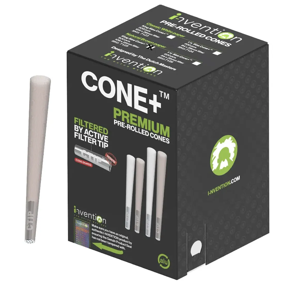 CONE+ - CTIP Natural King Size 500 stk
