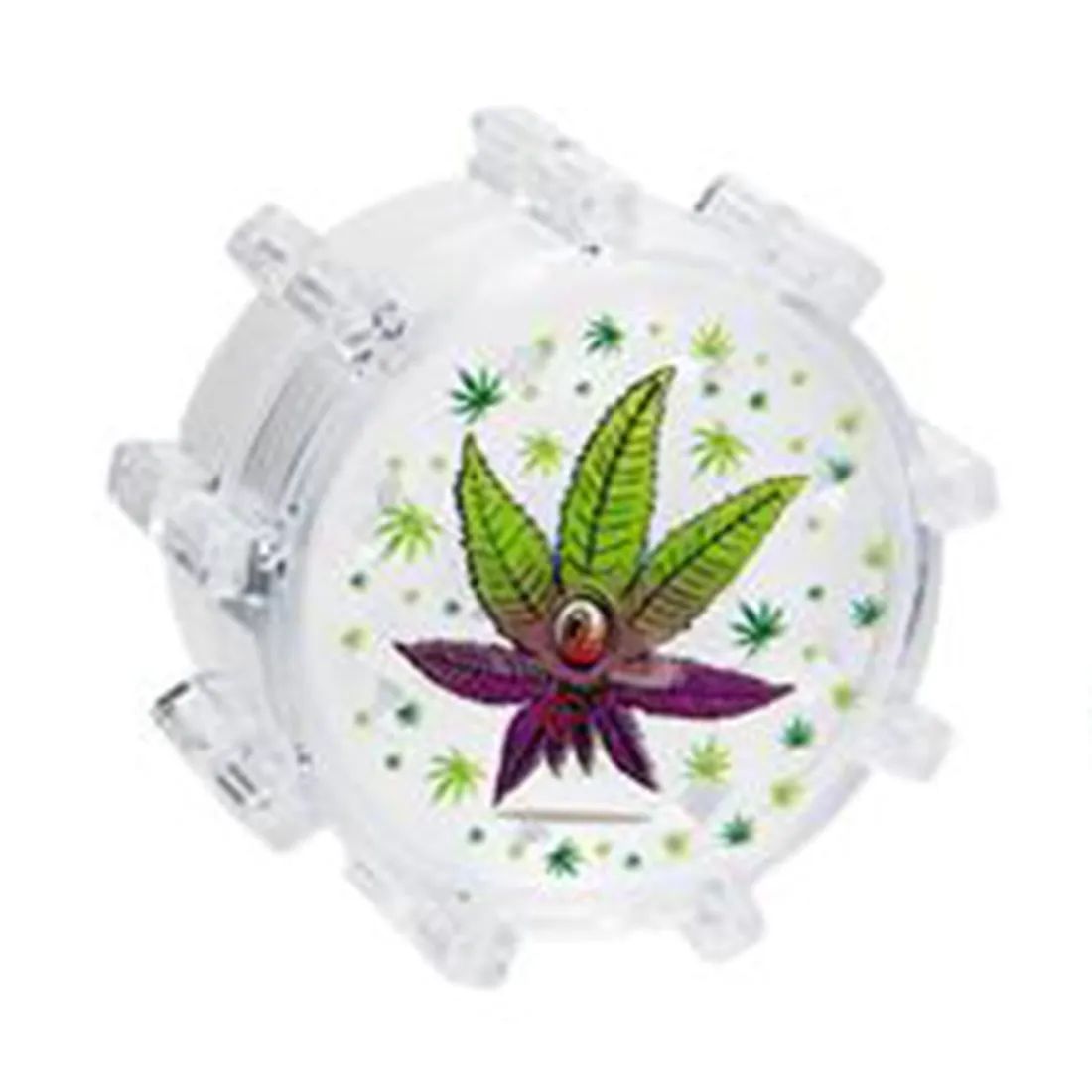 WEED - Pink Leafy Akryl Grinder Ø65