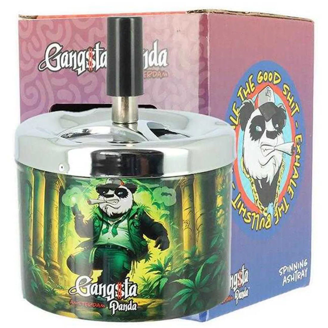 Gangsta Panda - Indiana Jones Spinning Ashtray
