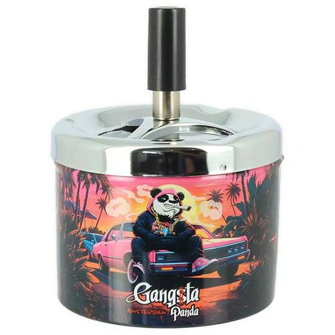 Gangsta Panda - Pink Cadillac Spinning Ashtray - Billede 2