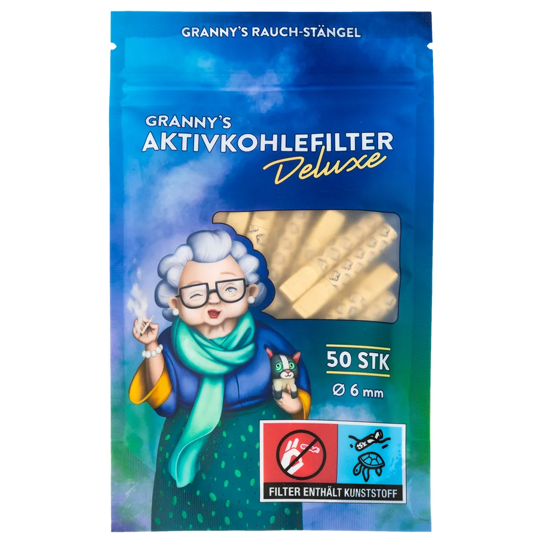 GRANNY’S WEED - Deluxe Hybrid Aktiv Kulfilter (6 mm) 50 stk