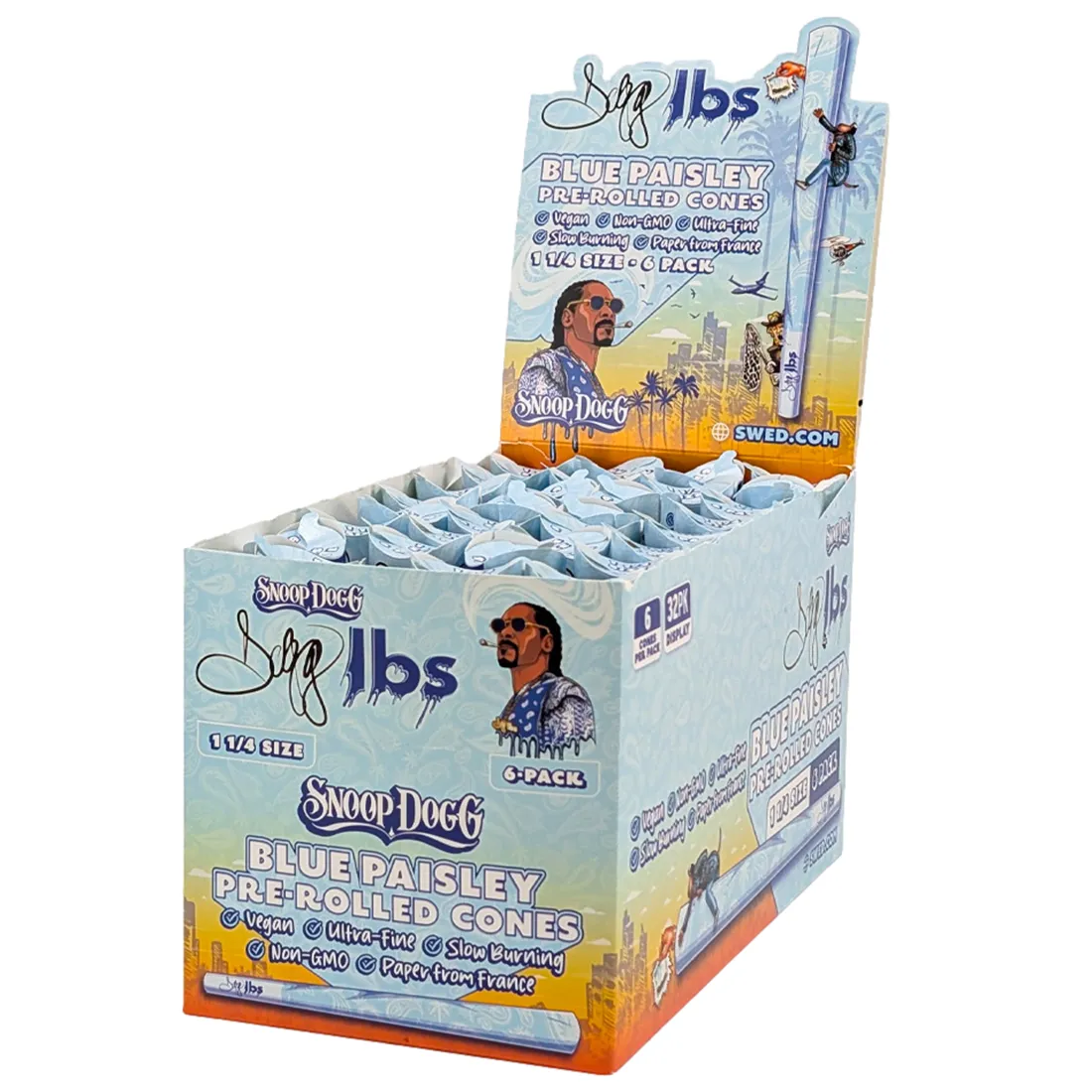 Dogg Lbs - Blue Paisley 1 1/4 Size Cones 6 stk - Billede 4