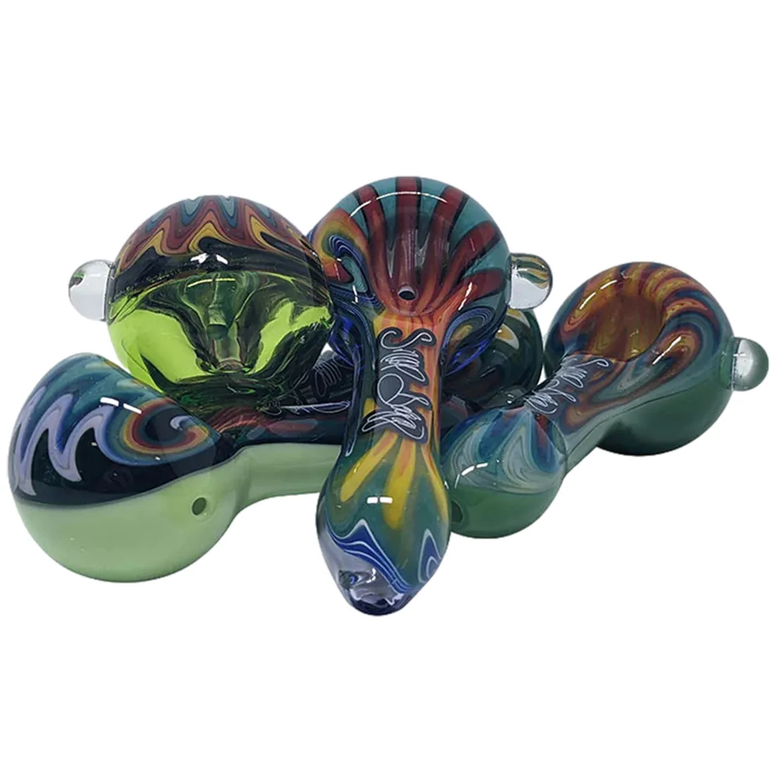 Dogg Lbs - ED Wigwag Spoon Assorted Hand Pipe 89 mm - Billede 2